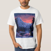 8-bit winternacht t-shirt (Voorkant)