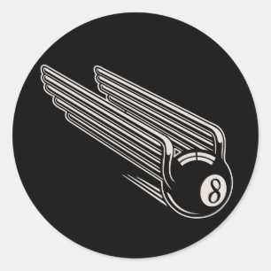 8-bits - Aero Wings Ronde Sticker