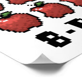 8-bits Apples Pixel Art Print (Hoek)