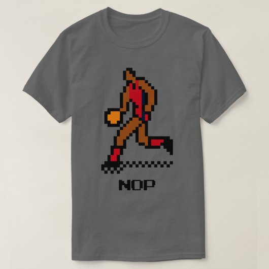 8-bits basketbal New Orleans TShirt (Design voorkant)