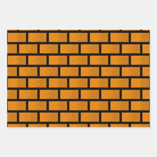 8-bits Brick-muur Inpakpapier Vel (Voorkant)