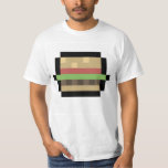 8-bits Burger Pixel Art T-Shirt<br><div class="desc">8-bits Burger Pixel Art-design met achtergrondstraling</div>