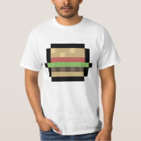 8-bits Burger Pixel Art T-Shirt
