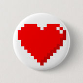 8-bits Button voor hart (Voorkant)