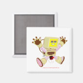 8-bits Buzz v1.0-magneet Magneet (Voorkant / Achterkant)