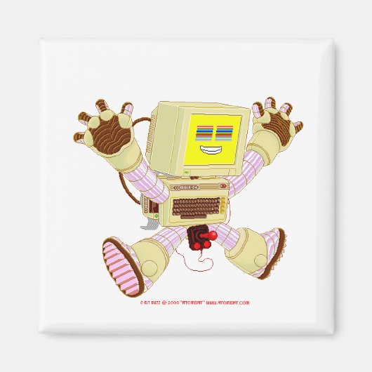 8-bits Buzz v1.0-magneet Magneet (Voorkant)