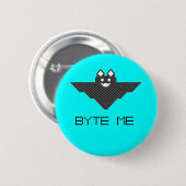 8-bits byte ik cute Vampire Bat Pixel Art Ronde Button 5,7 Cm (Voorkant /achterkant)