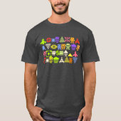 8-bits Classic Arcade Pixels Shirt (Voorkant)