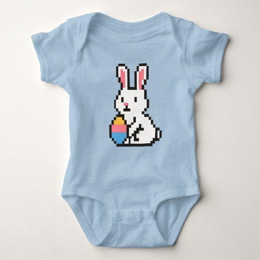 8 bits cute paashaas/konijn Baby Rompertje (Voorkant)