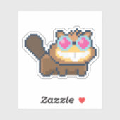 8-bits Dr Beev Poptropica-Sticker Sticker (Vel)