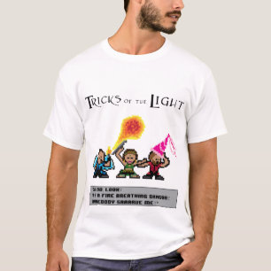 8-bits draak en afschermkapfunctie t-shirt