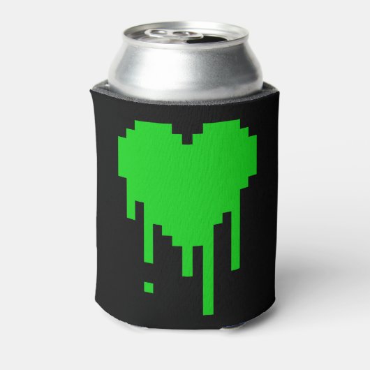 8-bits druppelend hart blikjeskoeler (Blikje Achterkant)