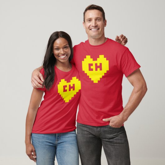8-bits El Chapuln-hart T-shirt (Unisex)