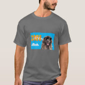 8-bits game over Leonberger T-shirt (Voorkant)