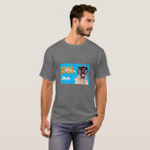 8-bits game over Mastiff T-shirt (Voorkant volledig)