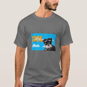 8-bits game over miniatuur Schnauzer T-shirt
