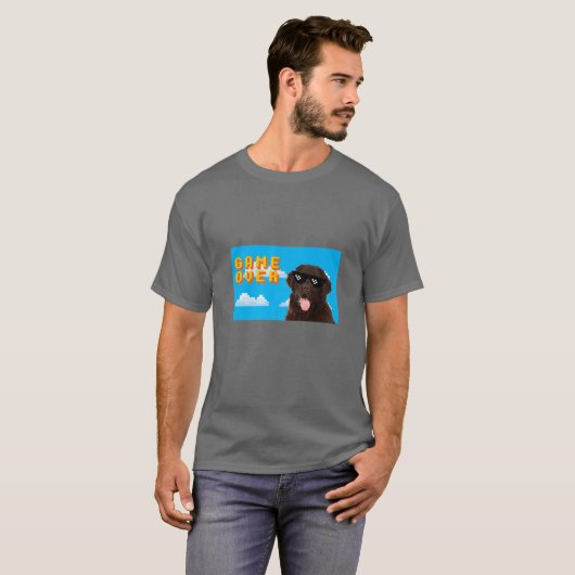 8-bits game over Newfoundland T-shirt (Voorkant volledig)