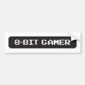 8-bits gamer-bumbersticker bumpersticker (Voorkant)