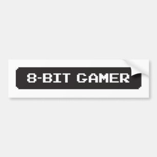 8-bits gamer-bumbersticker bumpersticker