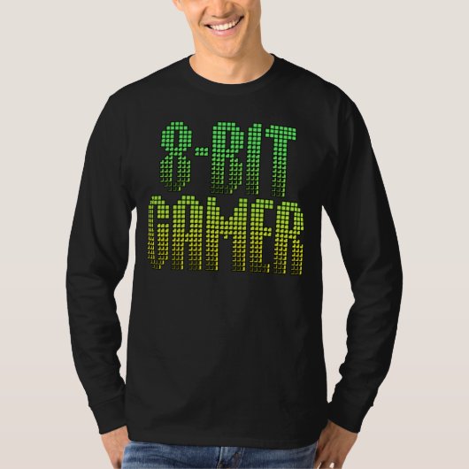 8-bits gamer Classic Video Game shirt (Voorkant)