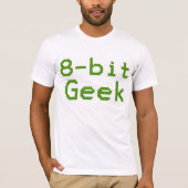 8-bits Geek Humoureuze Nerd T-shirt (Voorkant)