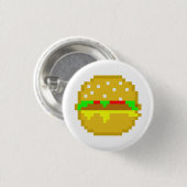 8-bits Hamburger Ronde Button 3,2 Cm (Voorkant /achterkant)