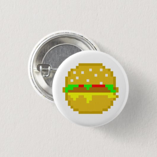 8-bits Hamburger Ronde Button 3,2 Cm (Voorkant /achterkant)