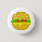 8-bits Hamburger Ronde Button 3,2 Cm (Voorkant)
