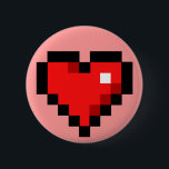 8-bits hart ronde button 5,7 cm<br><div class="desc">8-bits hart</div>