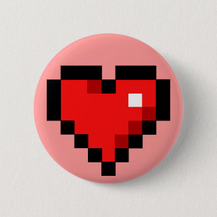 8-bits hart ronde button 5,7 cm