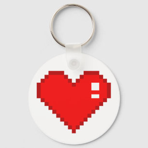 8-bits hart sleutelhanger