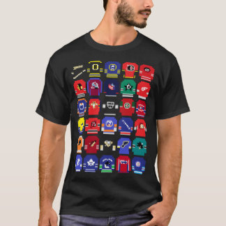 8-bits Hockey Jerseys T-shirt