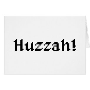 8-bits Huzzah! Wenskaart