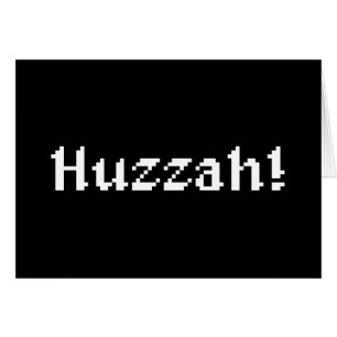 8-bits Huzzah! Wenskaart
