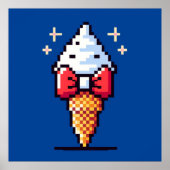 8-bits ijselegantie: Dapper dessertontwerp Poster (Voorkant)