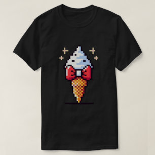 8-bits ijselegantie: Dapper dessertontwerp T-shirt