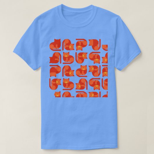 8 bits katten 1 t-shirt (Design voorkant)