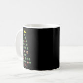 8-bits kerstboom koffiemok (Voorkant links)