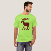 8-bits kerstgamer Moose Shirt (Voorkant volledig)