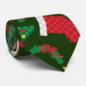 8-bits kerstStropdas Stropdas (Opgerold)