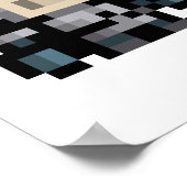 8-bits Knight 16x16 Sprite Pixel Art Poster (Hoek)