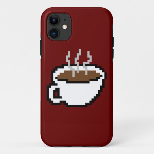 8-bits koffie-hoesje Case-Mate iPhone case (Achterkant)