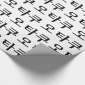 8-bits Koreaanse OTAKU 오타쿠 Hangul-taal Cadeaupapier (Hoek)