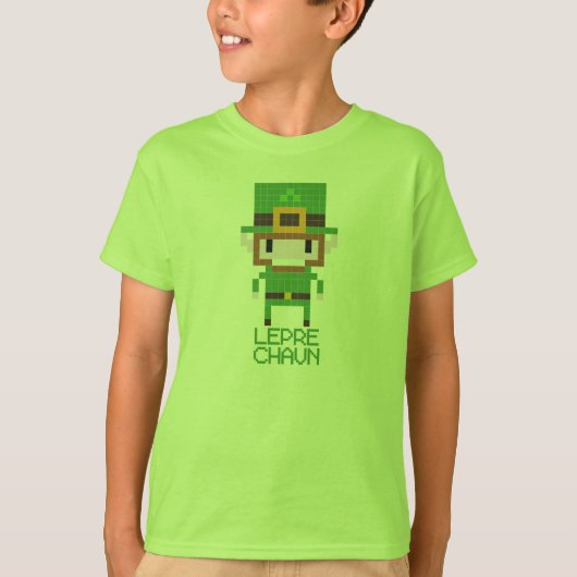 8-bits Leprechaun T-shirt (Voorkant)