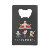 8-bits metaalsband creditkaart flessenopener (Achterkant)