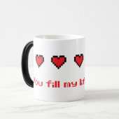 8-bits Mok van het hart (Voorkant links)