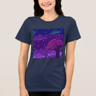 8-bits nacht Tri-Blend shirt