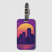 8-bits neonstadspasje bagagelabel (Voorkant (verticaal))