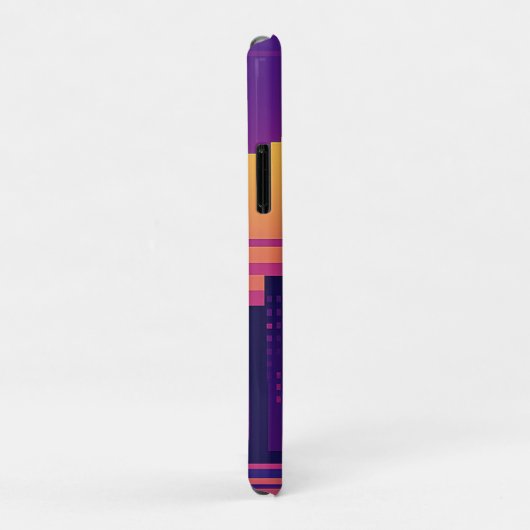 8-bits neonstadspasje Case-Mate iPhone case (Achterkant/rechts)