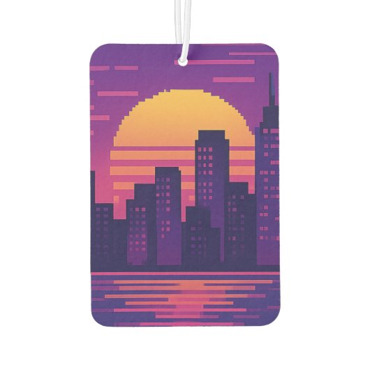 8-bits neonstadspasje luchtverfrisser (Achterkant)